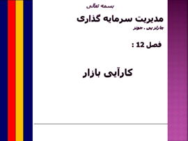 دانلود پاورپوینت فصل دوازدهم کتاب مدیریت سرمایه گذاری رضا تهرانی